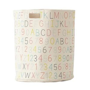 Colorful Alphabet Print Storage Bin